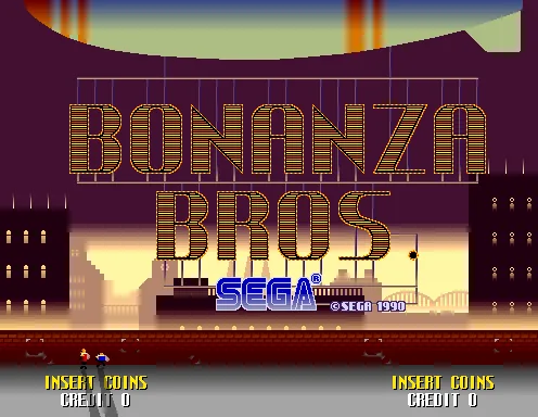 Bonanza Bros. title screen