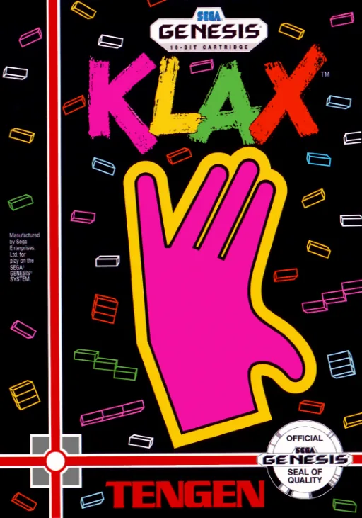 Backdrop artwork for Klax (USA, Europe) (Tengen)