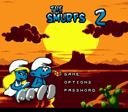 Schtroumpfs Autour du Monde, Les title screen