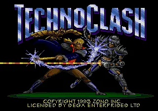 TechnoClash title screen