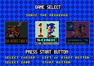 Sonic Compilation title screen