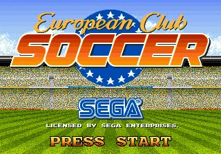 European Club Soccer title screen