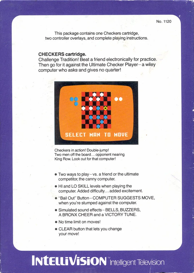 Checkers box back