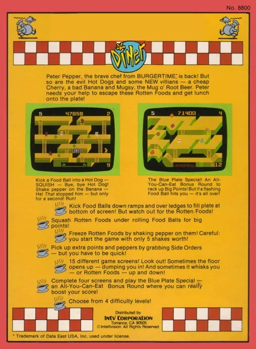 Diner box back