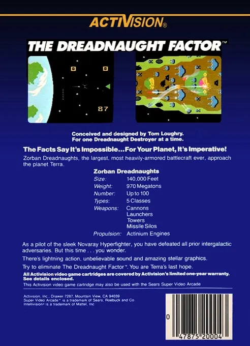 The Dreadnaught Factor box back