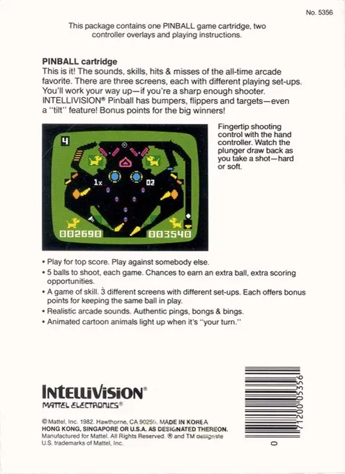 Pinball box back