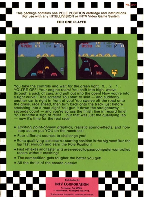 Pole Position box back