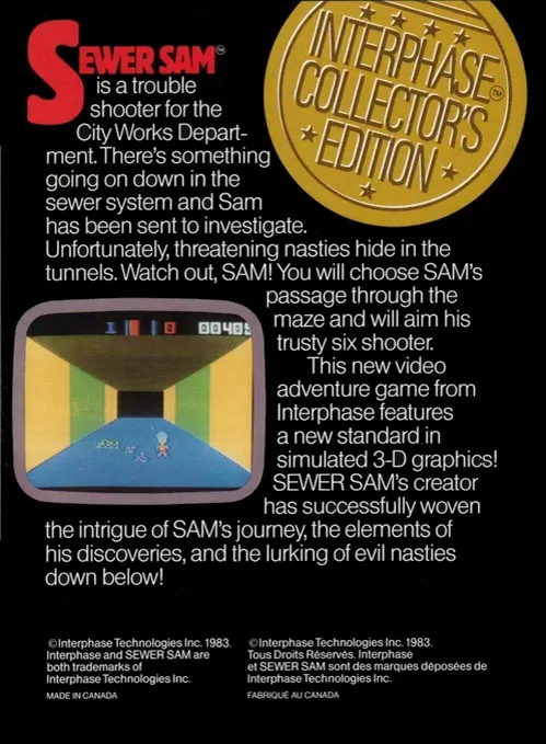 Sewer Sam box back