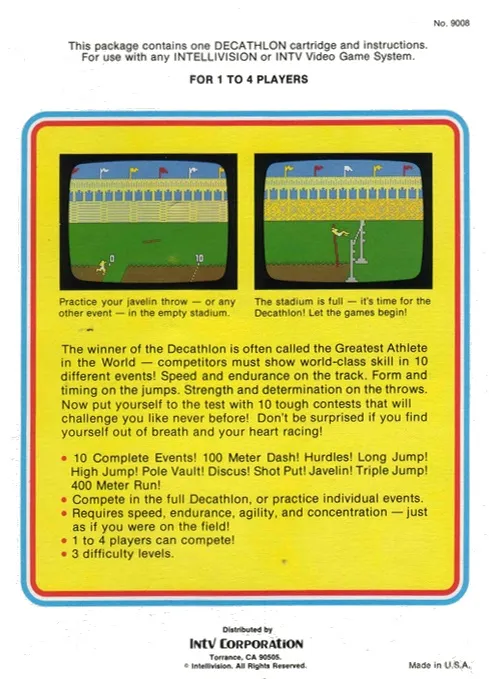 Super Pro Decathlon box back