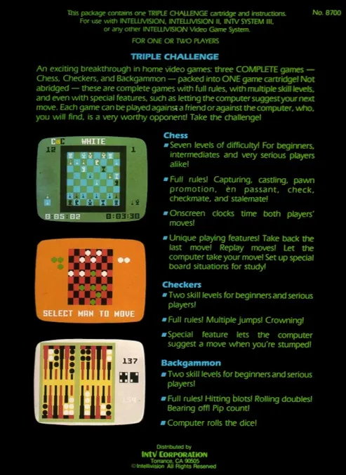 Triple Challenge box back