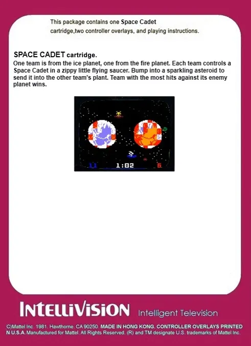 Space Cadet box back