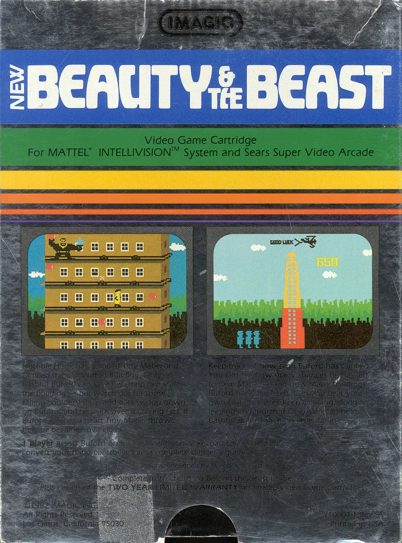 Beauty & the Beast box back