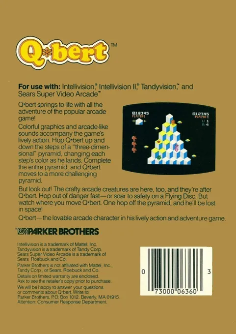 Q*bert box back