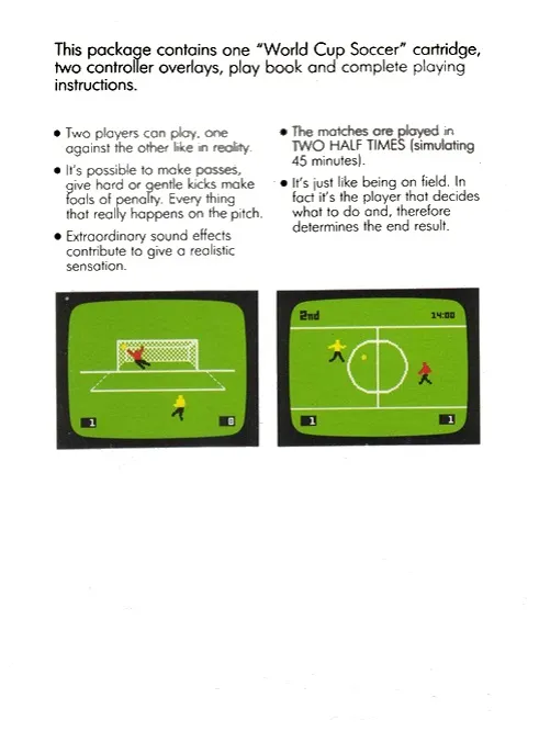 World Cup Soccer box back