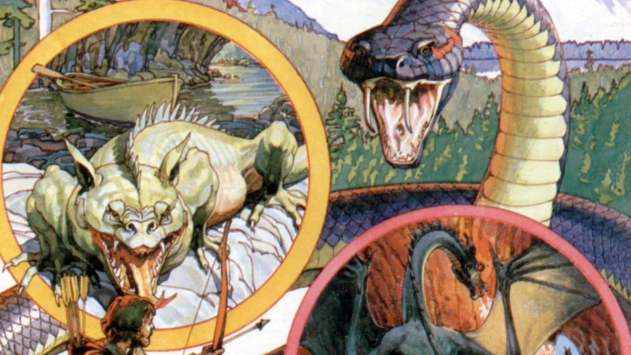 Backdrop artwork for Advanced Dungeons & Dragons: Cloudy Mountain