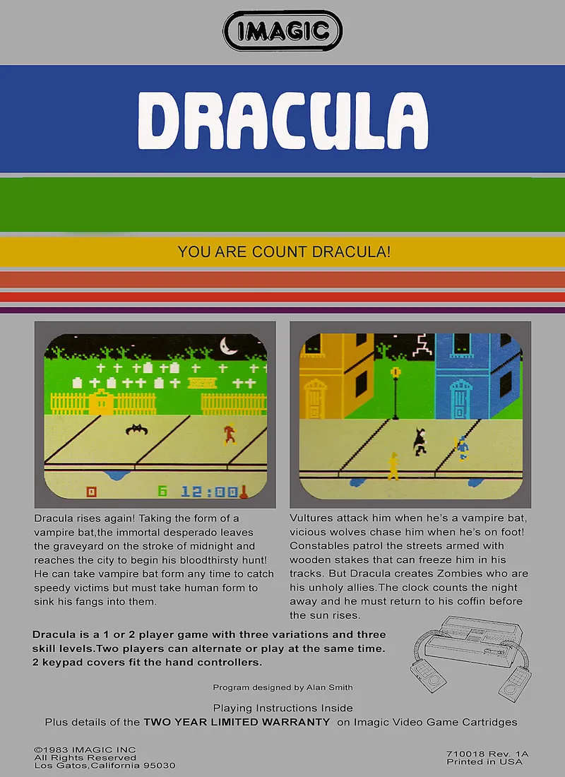Dracula box back