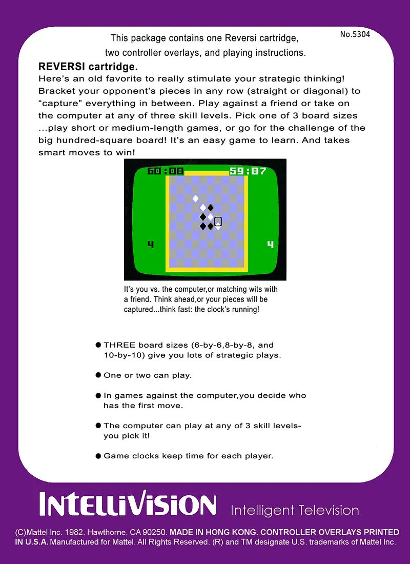 Reversi box back