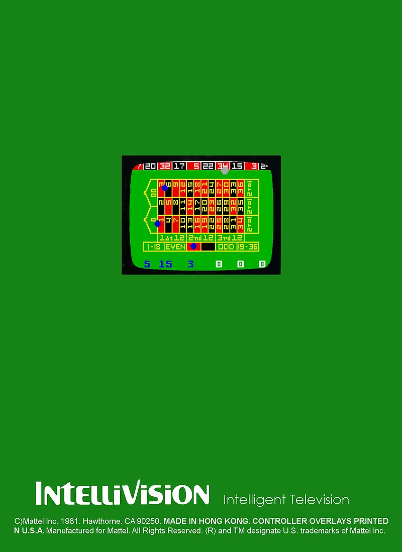 Las Vegas Roulette box back