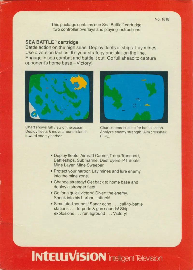 Sea Battle box back