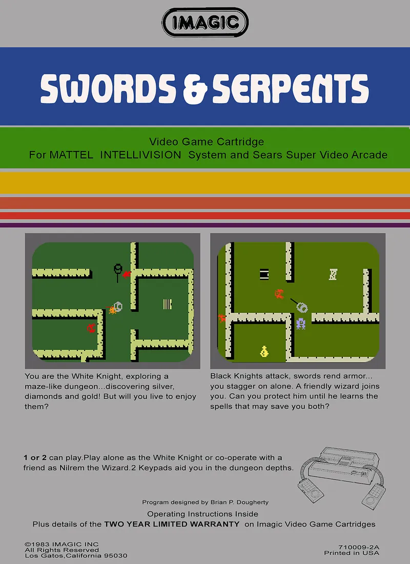 Swords & Serpents box back