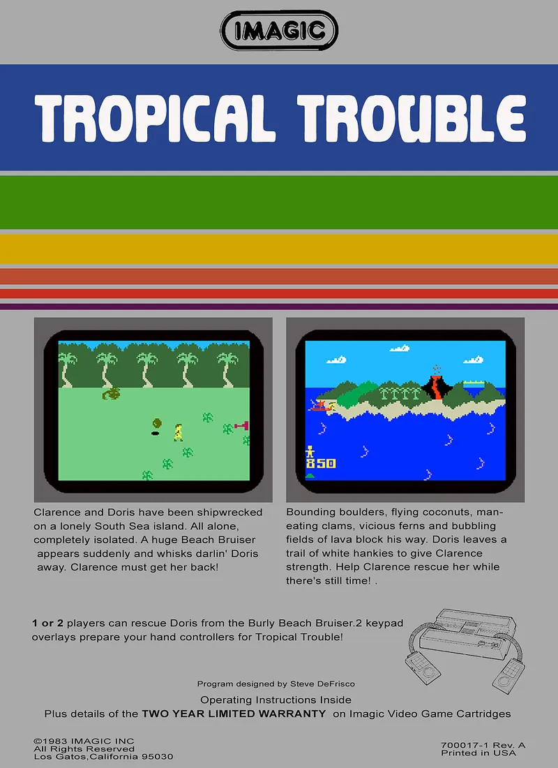 Tropical Trouble box back