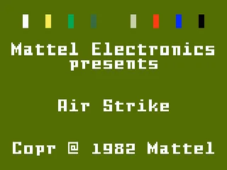 Air Strike title screen