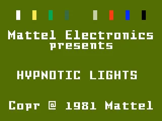 Hypnotic Lights title screen