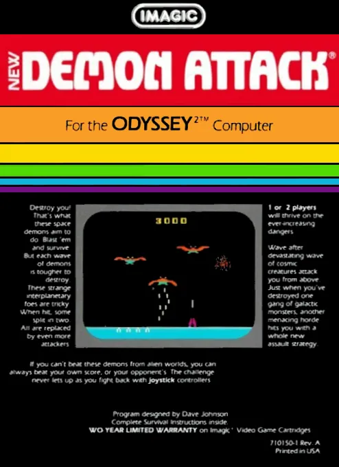 Demon Attack box back