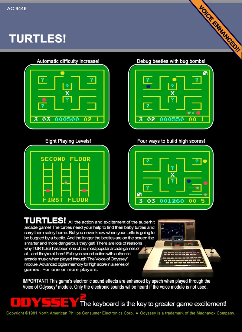 Turtles box back