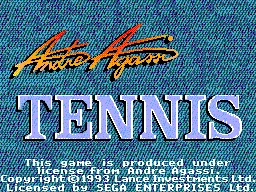 Andre Agassi Tennis screenshot