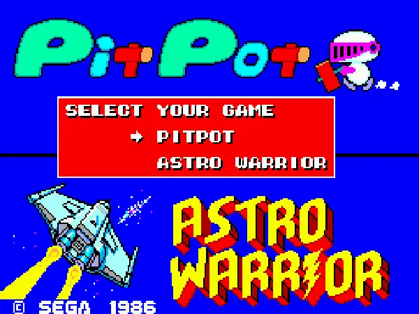 Astro Warrior / Pit Pot screenshot