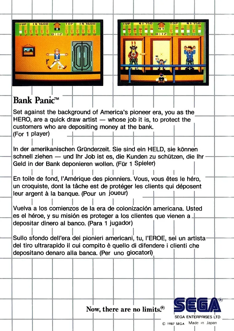 Bank Panic box back