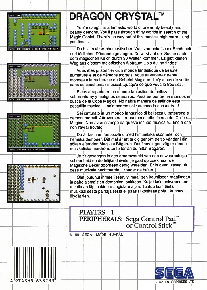 Dragon Crystal box back