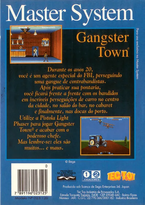 Gangster Town box back
