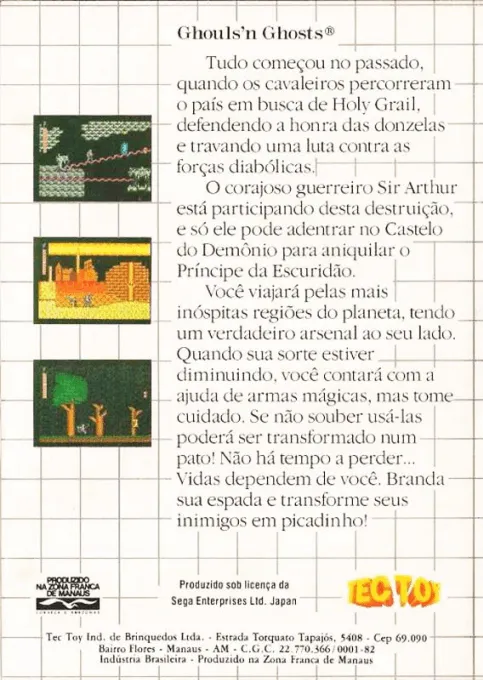 Ghouls 'n Ghosts box back