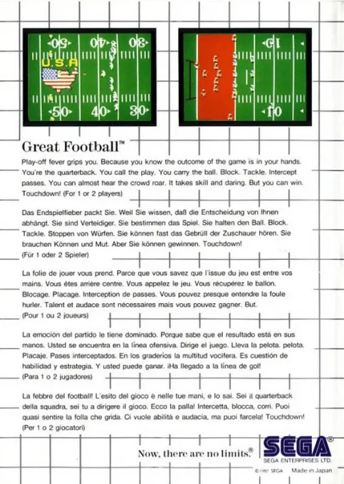 Great Football box back