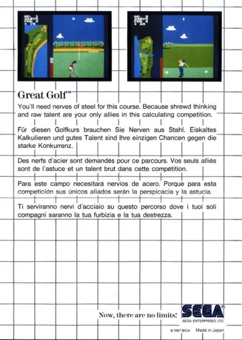Great Golf box back