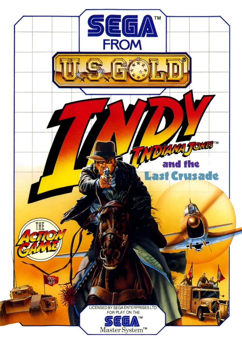 Indiana Jones and the Last Crusade box art