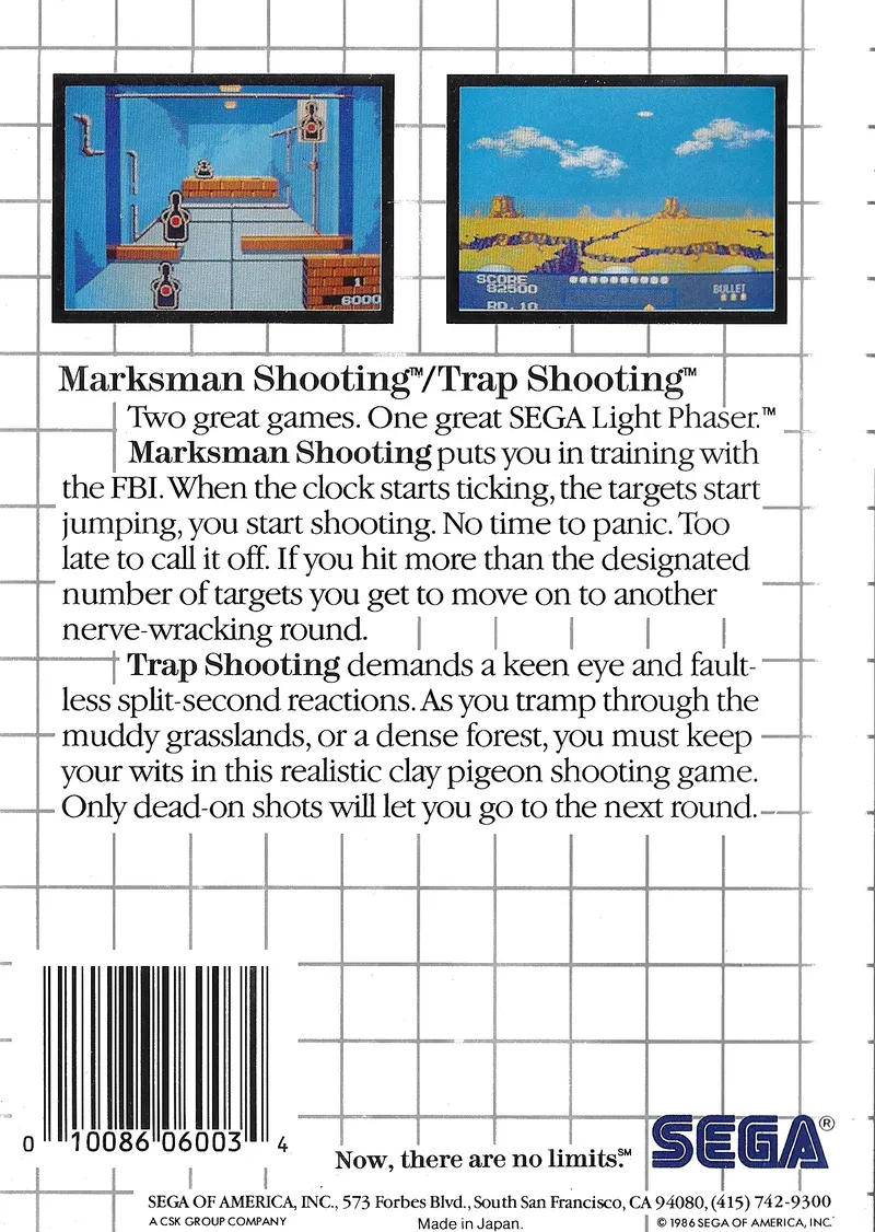 Marksman Shooting & Trap Shooting box back