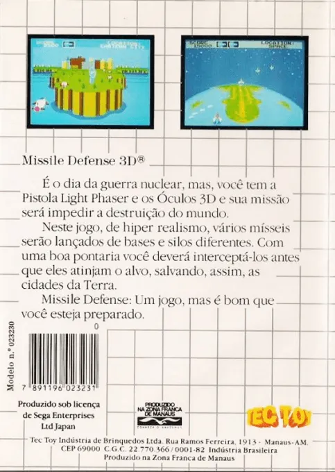 Missile Defense 3-D box back
