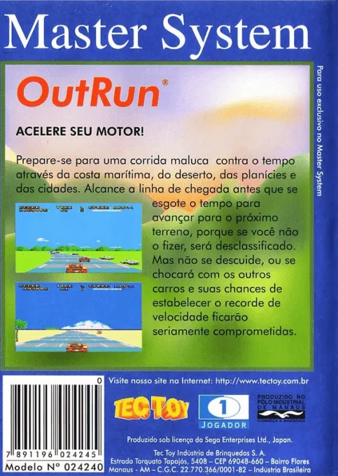 OutRun box back