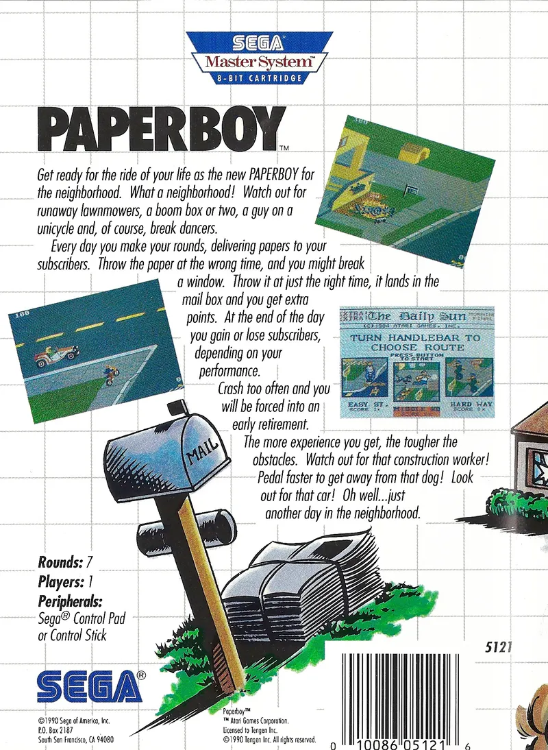 Paperboy box back