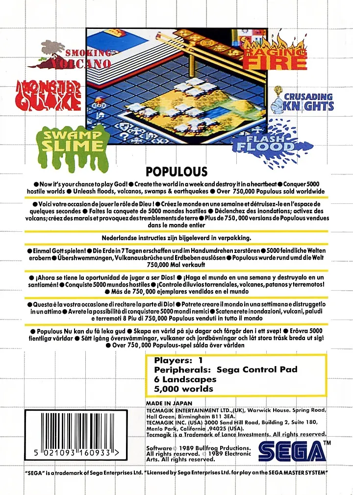 Populous box back