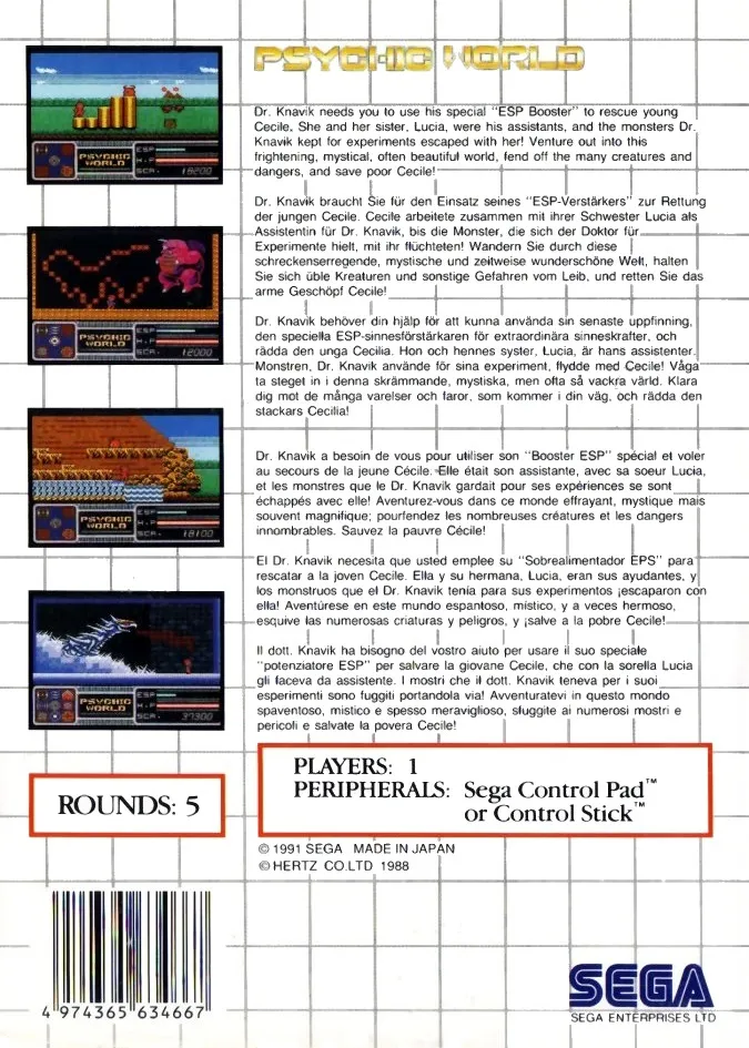 Psychic World box back