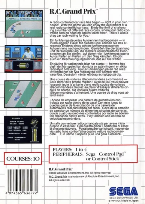 R.C. Grand Prix box back