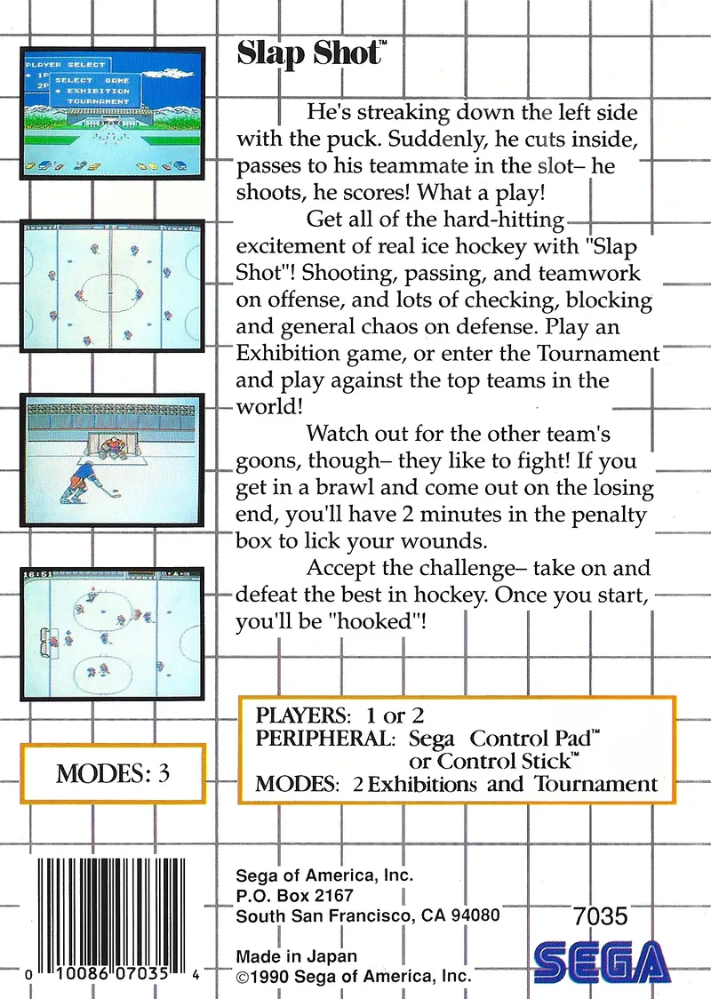 Slap Shot box back