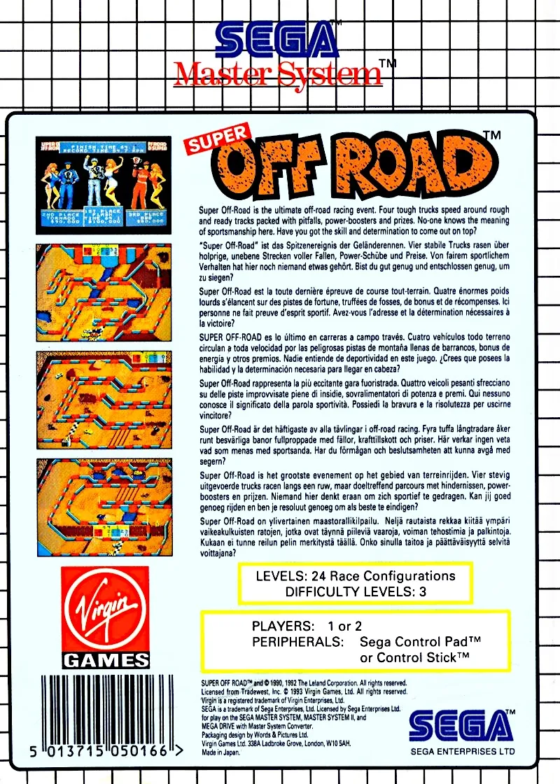 Super Off Road box back