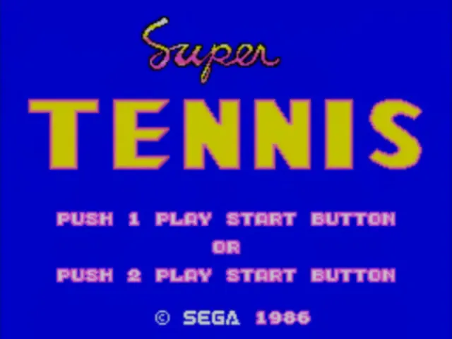 Super Tennis screenshot