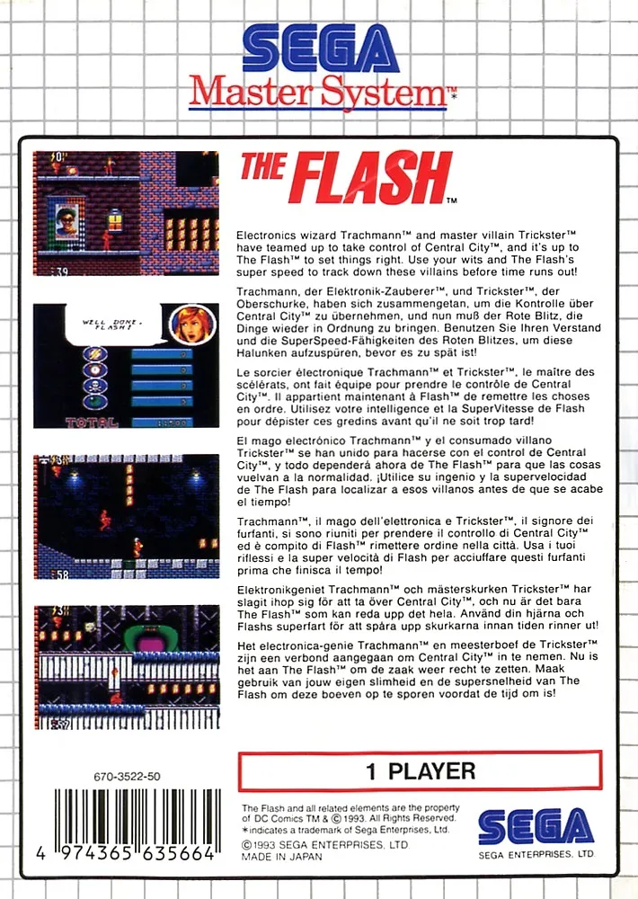 The Flash box back