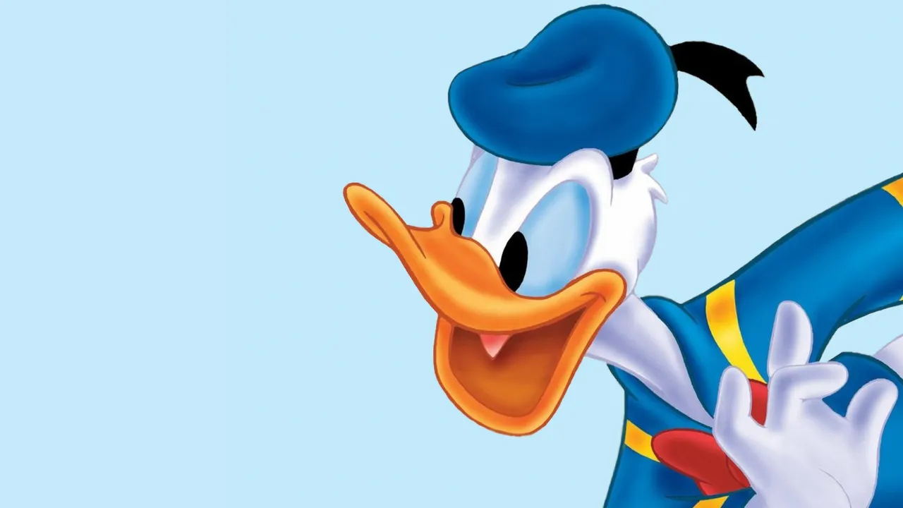 Backdrop artwork for The Lucky Dime Caper starring Donald Duck